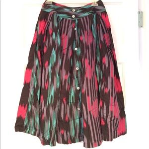 Ann Taylor ikat vintage skirt size 6